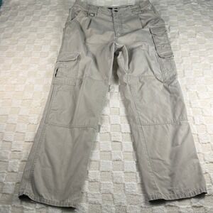 5.11 Tactical Series‎ Mens Cargo Pants Beige Outdoor Workwear Elastic Waist